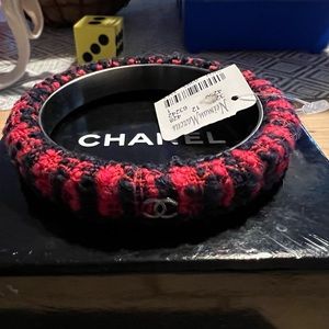 Chanel Tweed Bangle Bracelet